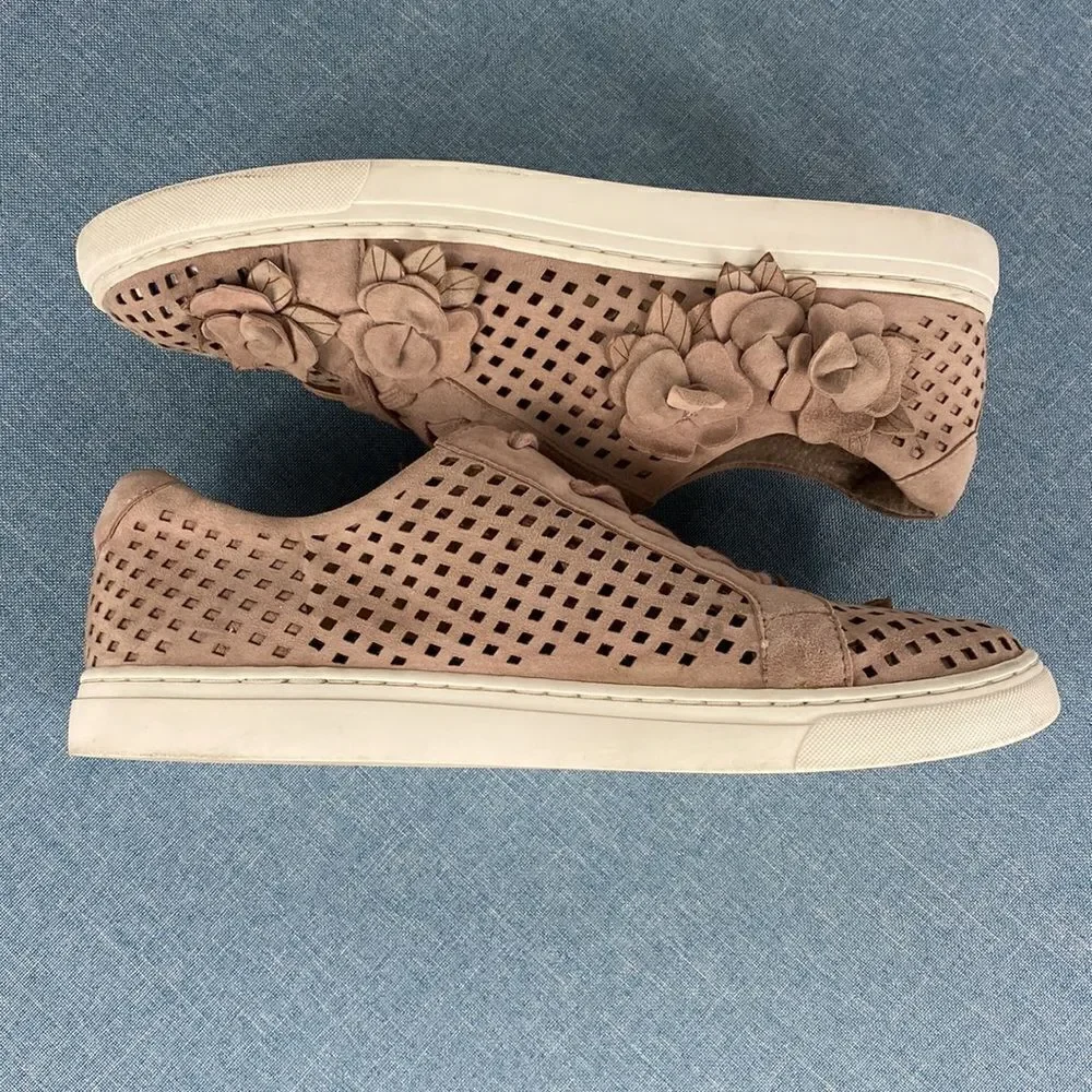 Vince Camuto VC Brellia Leather pale pink sneakers size 10 M